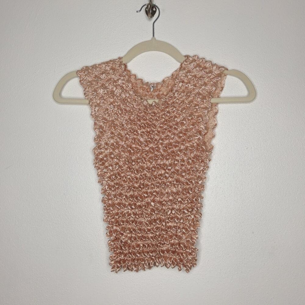 Vintage y2k Popcorn Shirt Fairy Whimsy Satin FC One Size Top 90s 00s